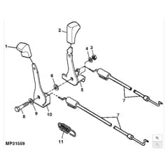 John Deere LX280 - PC9329 - Throttle - ST594219