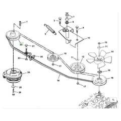 John Deere LX280 - PC9329 - Belt Drive - ST594237