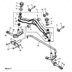 John Deere LX280 - PC9329 - Front Axle - ST594241