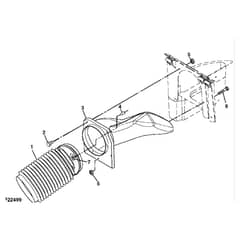 John Deere LX280 - PC9329 - Upper Chute - ST594289
