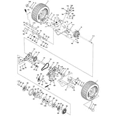 McCulloch M105-77X - 96021001800 - 2011-12 - Drive Parts Diagram