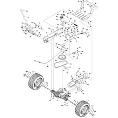 McCulloch M105-77X - 96021002800 - 2013-06 - Drive Parts Diagram