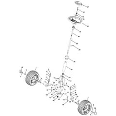 McCulloch M105-77X - 96021002800 - 2013-06 - Steering Parts Diagram