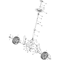 McCulloch M105-77XC - 96021001900 - 2012-01 - Steering Parts Diagram