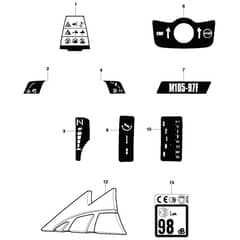 McCulloch M105-97F - 967206801 - 2013-01 - Decals Parts Diagram