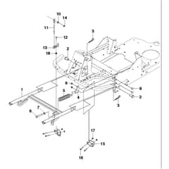 McCulloch M105-97F - 967206801 - 2013-01 - Frame Parts Diagram