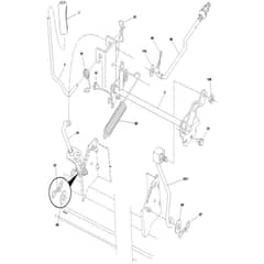 McCulloch M110-77TC - 96051016500 - 2017-06 - Mower Lift - Deck Lift Parts Diagram