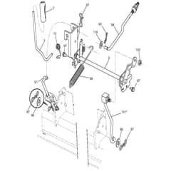 McCulloch M110-97T - 2017-06 - Mower Lift - Deck Lift Parts Diagram