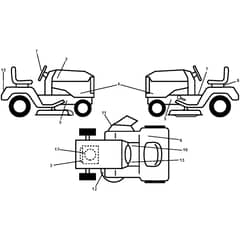 McCulloch M11577 - 96041012101 - 2010-03 - Decals Parts Diagram