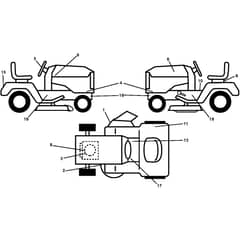 McCulloch M11577 - 96041021400 - 2010-09 - Decals Parts Diagram