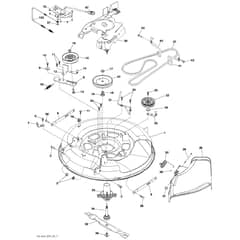 McCulloch M11577H - 96041021500 - 2010-09 - Mower Deck - Cutting Deck Parts Diagram