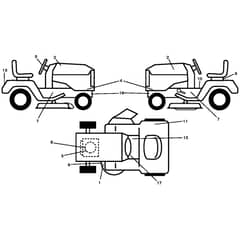 McCulloch M11577H - 96041021501 - 2011-08 - Decals Parts Diagram