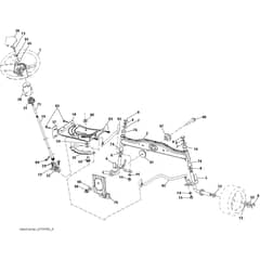 McCulloch M11577HRB - 96051001201 - 2010 - 11 - Steering Parts Diagram