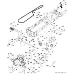 McCulloch M11577HRB - 96051001203 - 2011-08 - Drive Parts Diagram