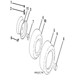 McCulloch M11577RB - 96041016502 - 2011-08 - Wheels and Tyres Parts Diagram