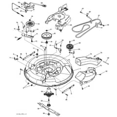 McCulloch M11577RB - 96051001100 - 2010-10 - Mower Deck - Cutting Deck Parts Diagram