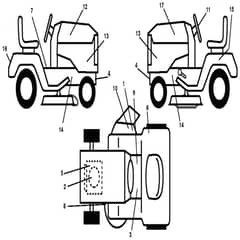 McCulloch M11597 - 96011023402 - 2007-01 - Decals Parts Diagram