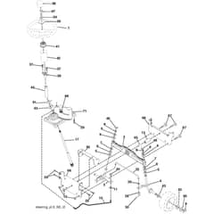 McCulloch M11597 - 96011023403 - 2009-04 - Steering Parts Diagram