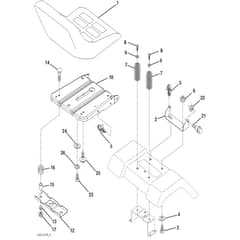 McCulloch M11597 - 96011023406 - 2010-03 - Seat Parts Diagram