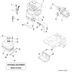 McCulloch M11597 - 96011023701 - 2009-04 - Engine Parts Diagram