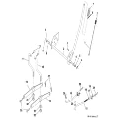 McCulloch M11597 - 96011023704 - 2010-09 - Mower Lift - Deck Lift Parts Diagram
