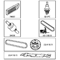 McCulloch M115-77T - 96041028700 - 2012-10 - Frequently Used Parts Parts Diagram