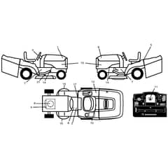 McCulloch M12592RB - 96061016201 - 2008-08 - Decals Parts Diagram