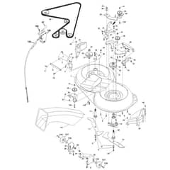 McCulloch M12592RB - 96061016900 - 2008-08 - Mower Deck - Cutting Deck Parts Diagram