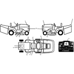 McCulloch M12592RB - 96061016901 - 2008-08 - Decals Parts Diagram