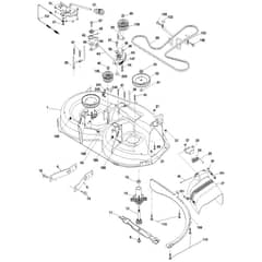 McCulloch M12597 - 96041026700 - 2012-01 - Mower Deck - Cutting Deck Parts Diagram