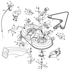 McCulloch M12597RB - 96061031301 - 2011-04 - Mower Deck - Cutting Deck Parts Diagram