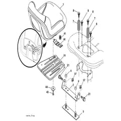 McCulloch M125-107T - 96041033500 - 2013-06 - Seat Parts Diagram