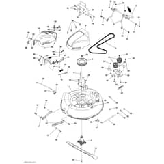 McCulloch M125-77X - 96021003000 - 2014-07 - Mower Deck - Cutting Deck Parts Diagram