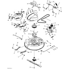 McCulloch M125-77X - 96021003300 - 2015-06 - Mower Deck - Cutting Deck Parts Diagram