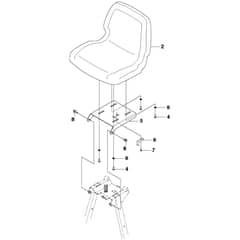 McCulloch M125-85F - 967295401 - 2015-01 - Seat Parts Diagram