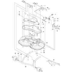 McCulloch M125-85FH - 967186901 - 2013-01 - 85cm Cutting Deck (1) Parts Diagram