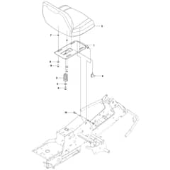 McCulloch M125-94FH - 967028401 - 2015-03 - Seat Parts Diagram