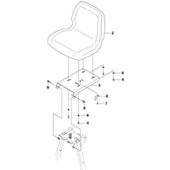 McCulloch M125-97FH - 967206901 - 2013-01 - Seat Parts Diagram