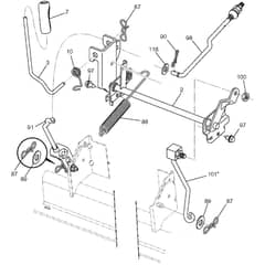 McCulloch M125-97T - 96041033400 - 2013-06 - Mower Lift - Deck Lift Parts Diagram