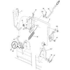 McCulloch M125-97TC - 96051006103 - 2014-06 - Mower Lift - Deck Lift Parts Diagram