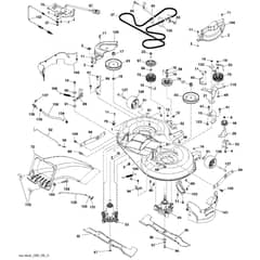 McCulloch M125-97TC - 96051014901 - 2018-07 - Mower Deck - Cutting Deck Parts Diagram