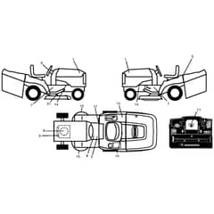 McCulloch M125B92RB - 96061010300 - 2009-09 - Decals Parts Diagram