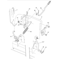 McCulloch M130-97RB - 96051003700 - 2012-01 - Mower Lift - Deck Lift Parts Diagram