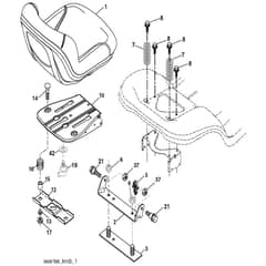 McCulloch M13538 - 96041011600 - 2010-03 - Seat Parts Diagram