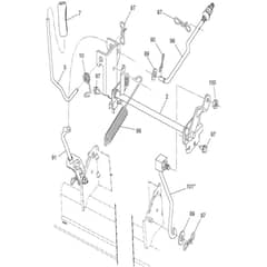 McCulloch M13538 - 96041017700 - 2010-01 - Mower Lift - Deck Lift Parts Diagram