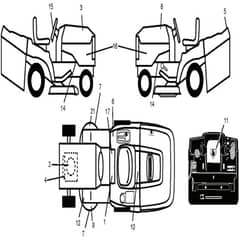 McCulloch M13592HRB - 96061017000 - 2008-08 - Decals Parts Diagram