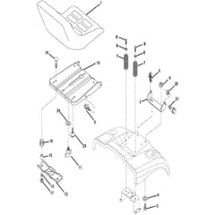 McCulloch M13592HRB - 96061017000 - 2008-08 - Seat Parts Diagram