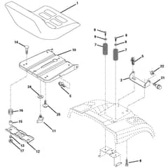 McCulloch M13592RB - 96061010102 - 2008-08 - Steering Parts Diagram