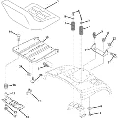 McCulloch M13592RB - 96061010105 - 2010-03 - Seat Parts Diagram