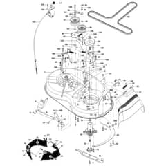 McCulloch M13597 - 96011023500 - 2010-01 - Mower Deck - Cutting Deck Parts Diagram